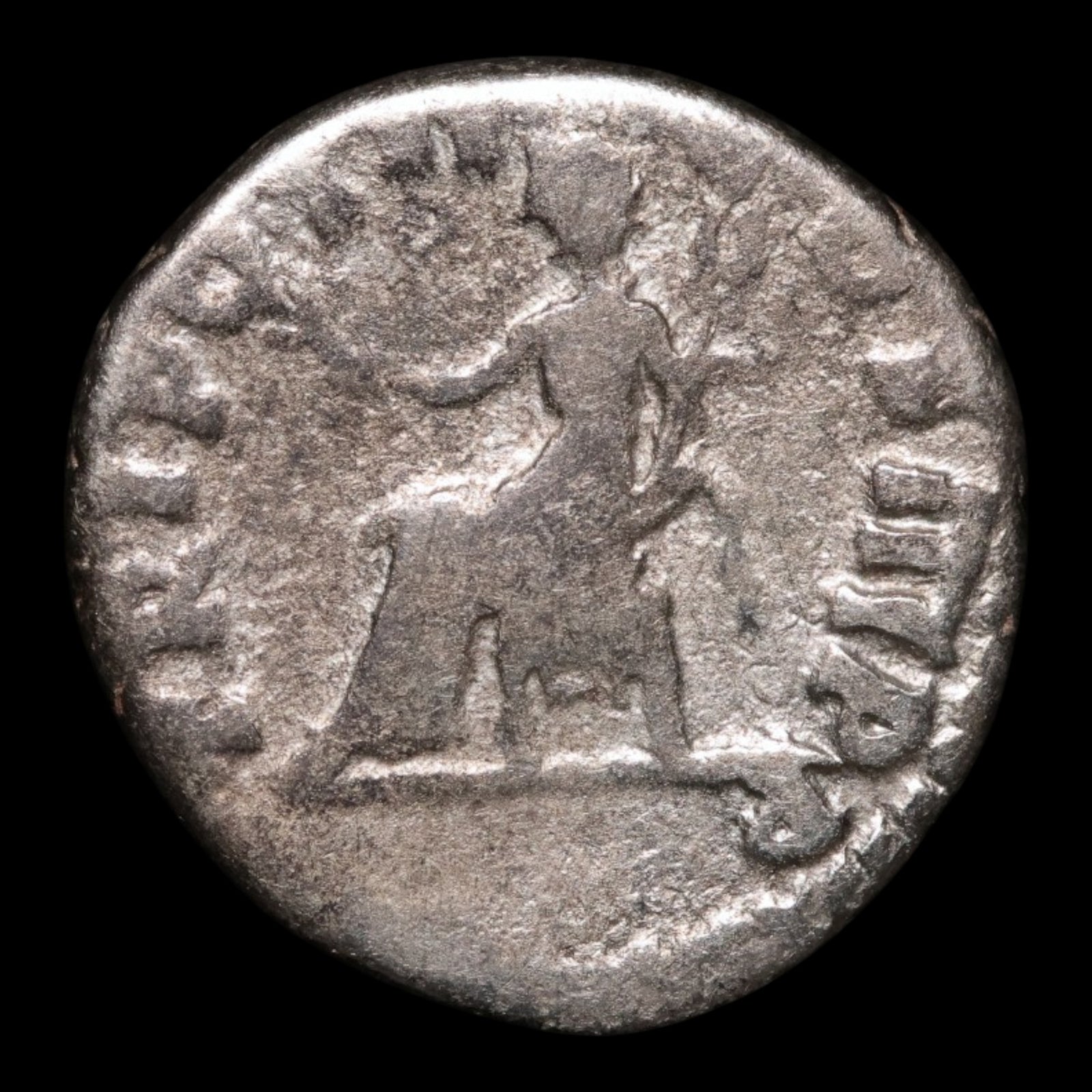 Rome, Emperor Vespasian, AR Denarius, Pax (Goddess of Peace) - 71 CE - Roman Empire