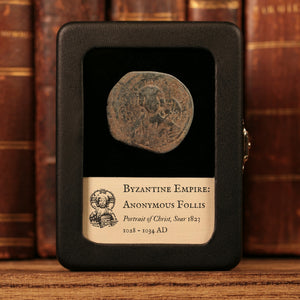 Byzantine Empire, Anonymous Follis, Class B, Portrait of Christ (Attributed to Romanus III) - 1028 to 1034 CE - Byzantine Empire