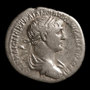 Roman Arabia, Emperor Trajan, AR Denarius, Camel Reverse - 114 to 116 CE - Roman Provinces
