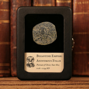 Byzantine Empire, Anonymous Follis, Class B, Portrait of Christ (Attributed to Romanus III) - 1028 to 1034 CE - Byzantine Empire
