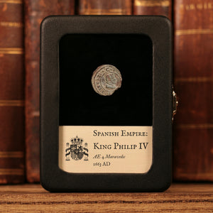 Spanish Empire, King Philip IV, AE 4 Maravedis - 1663 CE - Spanish Empire