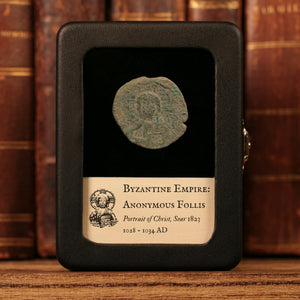 Byzantine Empire, Anonymous Follis, Class B, Portrait of Christ (Attributed to Romanus III) - 1028 to 1034 CE - Byzantine Empire