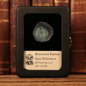 Byzantine Empire, Emperor Isaac II Angelus, BI Trachy (Sear 2003) - 1185 to 1195 CE - Byzantine Empire