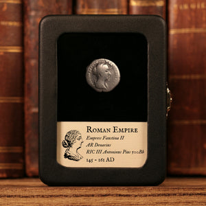 Rome, Empress Faustina II, AR Denarius, Concordia (Goddess of Agreement) - 145 to 161 CE - Roman Empire