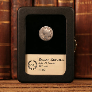 Roman Republic, Safra, AR Denarius, Roma & Victory - 150 BCE - Roman Republic