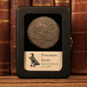 Ptolemaic Egypt, King Ptolemy IV, Extra Large Bronze Drachm, Zeus & Eagle - 221 to 204 BCE - Ancient Egypt