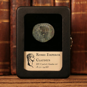 Rome, Emperor Claudius (Fourth Roman Emperor), AE As, Minerva (Goddess of Wisdom) - 50 to 54 CE - Roman Empire