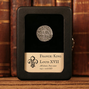 France, King Louis VII, AR Denier, City of Paris - 1137 to 1178 CE - France