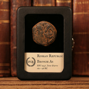 Roman Republic, Unknown Issuer, AE As, Janus (Two Faced God) - 169 to 158 BCE - Roman Republic