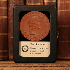 East Germany, Friedrich Von Schiller Porcelain Commemorative Medal - 1948 to 1980 CE - German Democratic Republic
