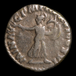 Rome, Emperor Commodus, AR Denarius, Minerva (Goddess of Wisdom) - 190 CE - Roman Empire