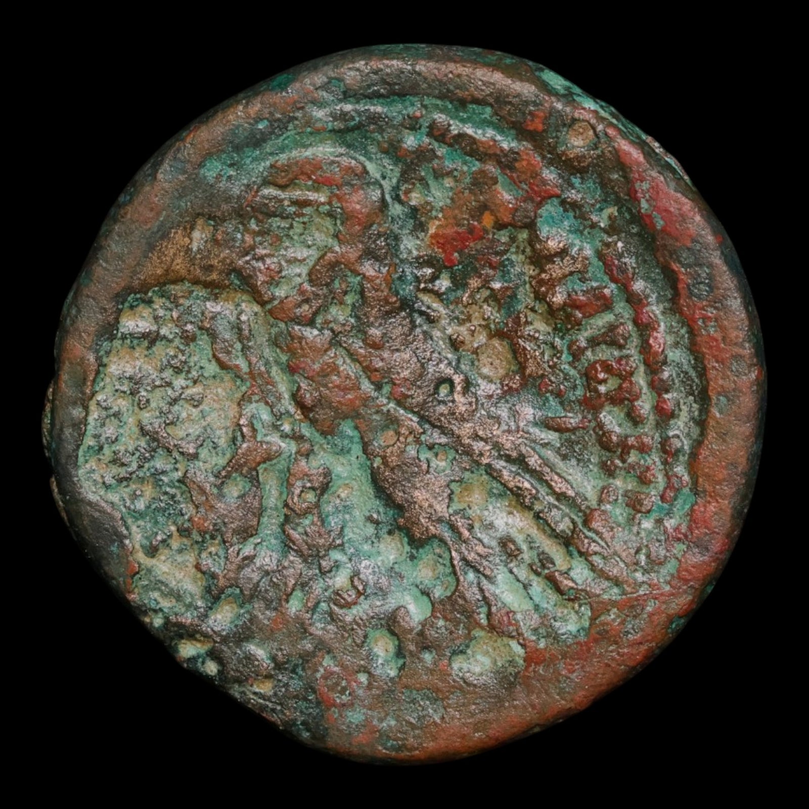 Ptolemaic Kingdom of Egypt, Queen Cleopatra VII, AE Diobol - 51 to 30 BCE - Ancient Egypt