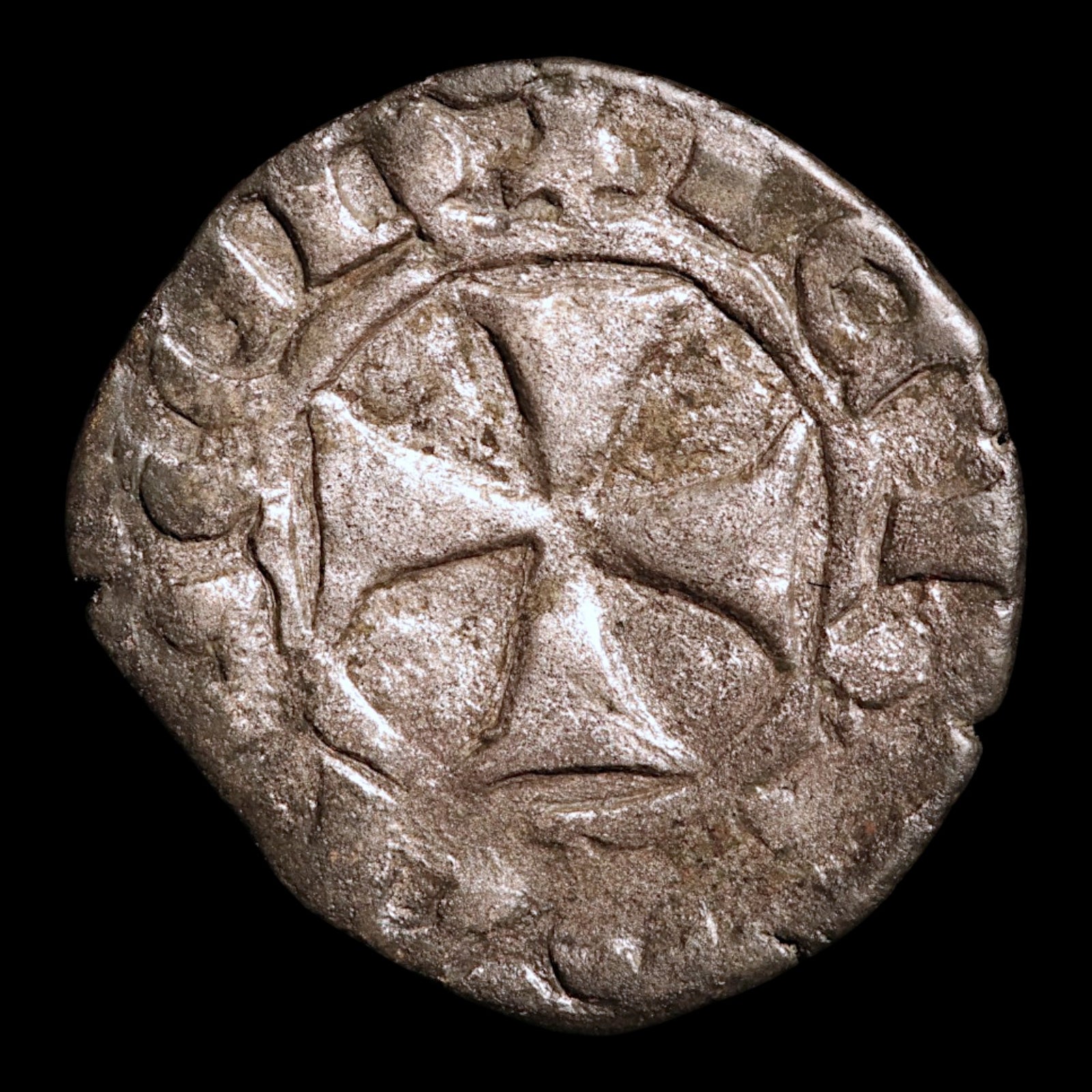 Kingdom of Cyprus, Lusignan Kings, BI Denier - c. 1250 to 1400 CE - Crusader States