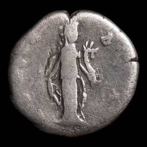 Rome, Empress Faustina II, AR Denarius, Concordia (Goddess of Agreement) - 145 to 161 CE - Roman Empire