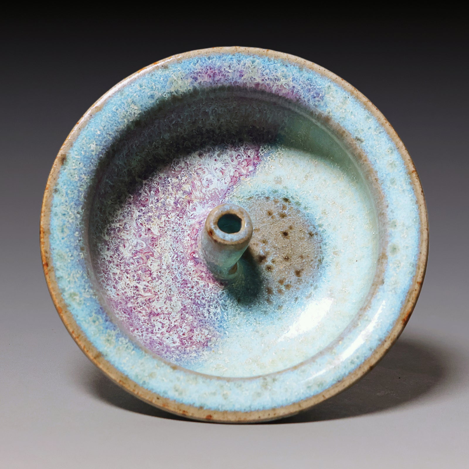 Yuan Dynasty, Jun Glazed Blue & Purple Incense Burner