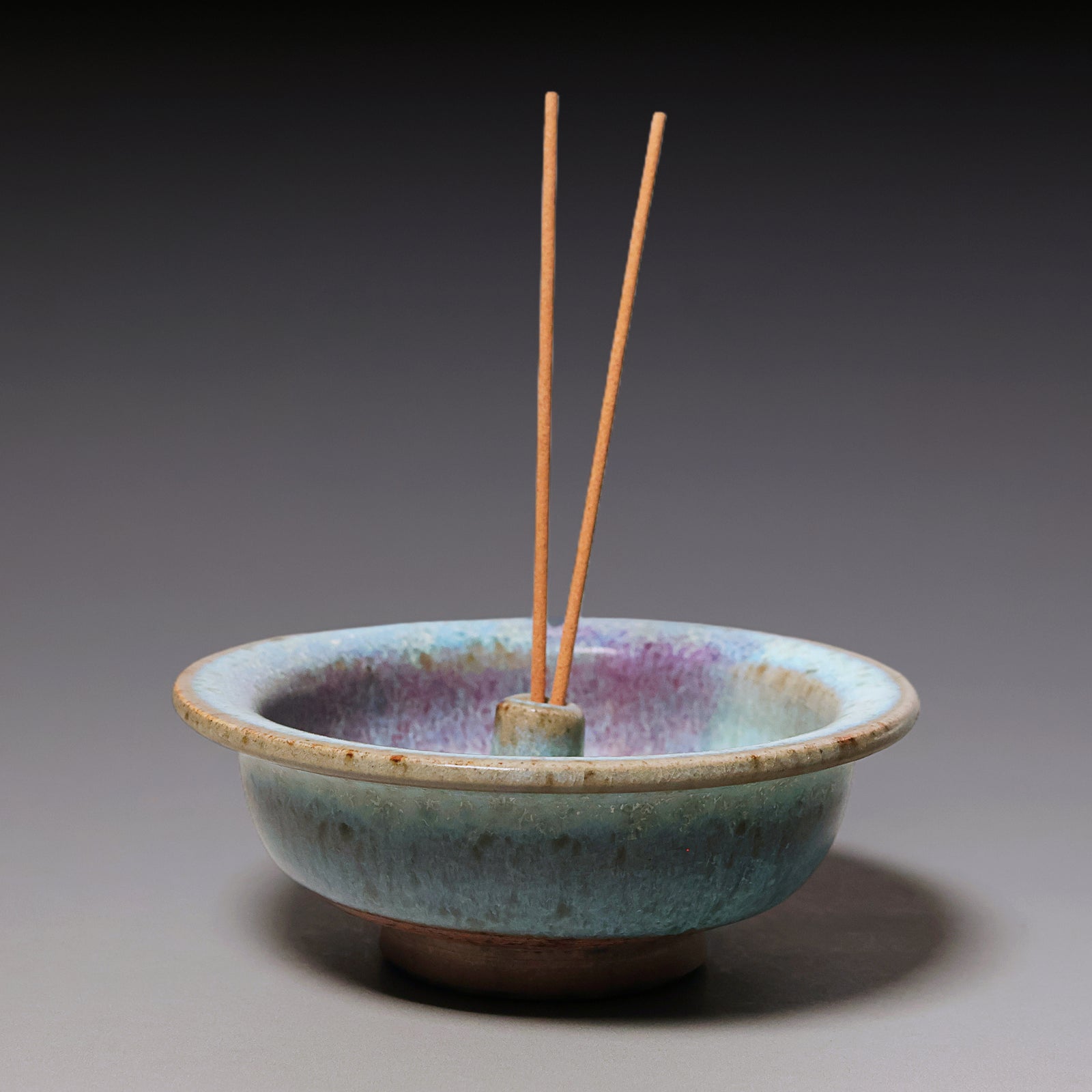 Yuan Dynasty, Jun Glazed Blue & Purple Incense Burner