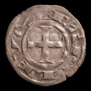 Lordship of Déols, Lord Ralph VI, AR 1 Denier - 1160 to 1176 CE - The Crusades