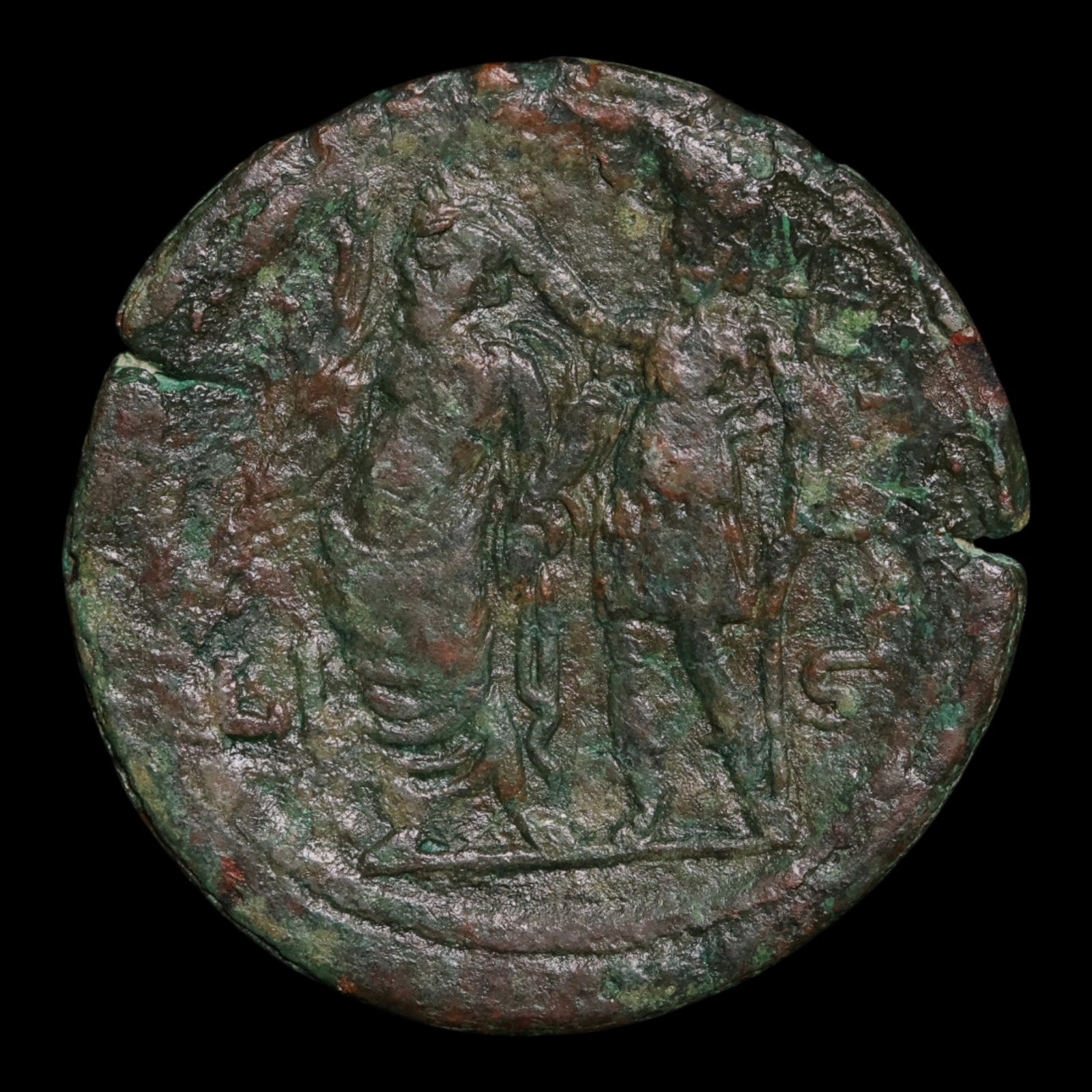 Egypt, Alexandria, Emperor Trajan, AE Drachm, Nilus (God of the Nile River) - 112 to 113 CE - Roman Provinces