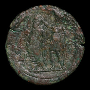 Egypt, Alexandria, Emperor Trajan, AE Drachm, Nilus (God of the Nile River) - 112 to 113 CE - Roman Provinces