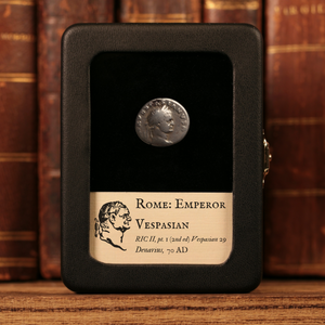 Rome, Emperor Vespasian, AR Denarius, Pax (Goddess of Peace) - 70 CE - Roman Empire