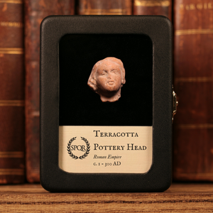 Roman Terracotta Pottery Piece (Head) - c. 1 to 300 CE - Roman Empire