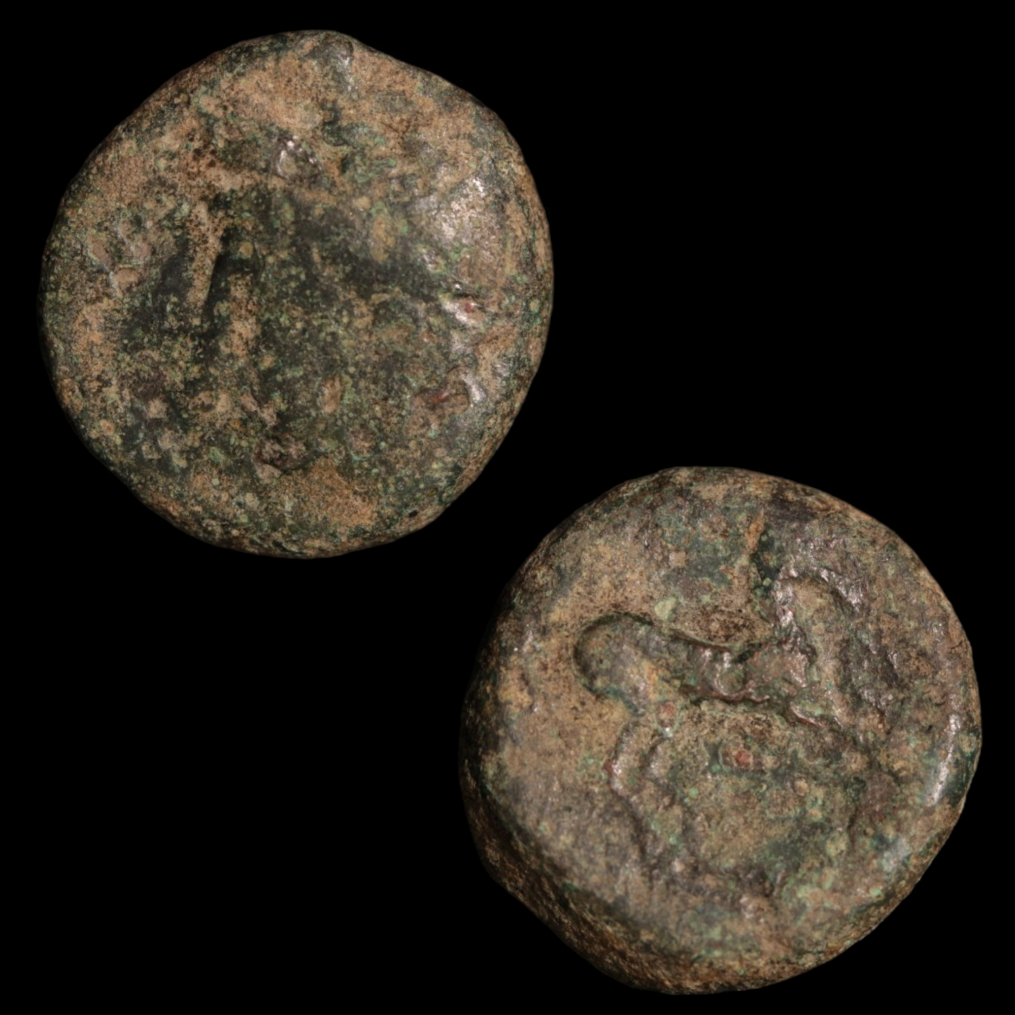 Carthage, Bronze Coin (4.93g, 16mm)- c. 350 to 250 BCE - Northern Africa - 8/30/23 Auction