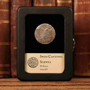 Swiss Cantons, City of Schwyz, BI 1 Batzen - 1624 CE - Switzerland