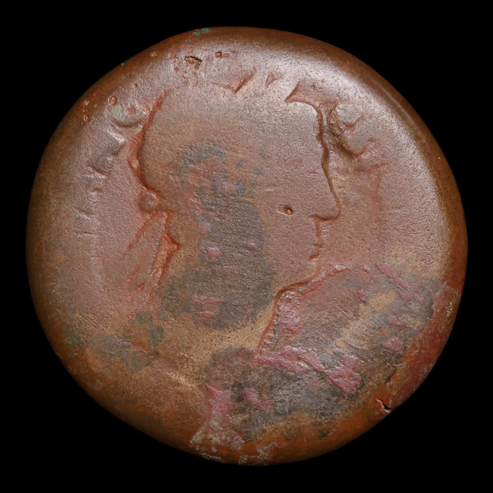 Egypt, Alexandria, Emperor Hadrian, AE Drachm, Isis (Major Egyptian Goddess) - 133 to 134 CE - Roman Provinces