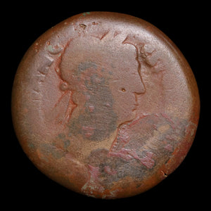 Egypt, Alexandria, Emperor Hadrian, AE Drachm, Isis (Major Egyptian Goddess) - 133 to 134 CE - Roman Provinces