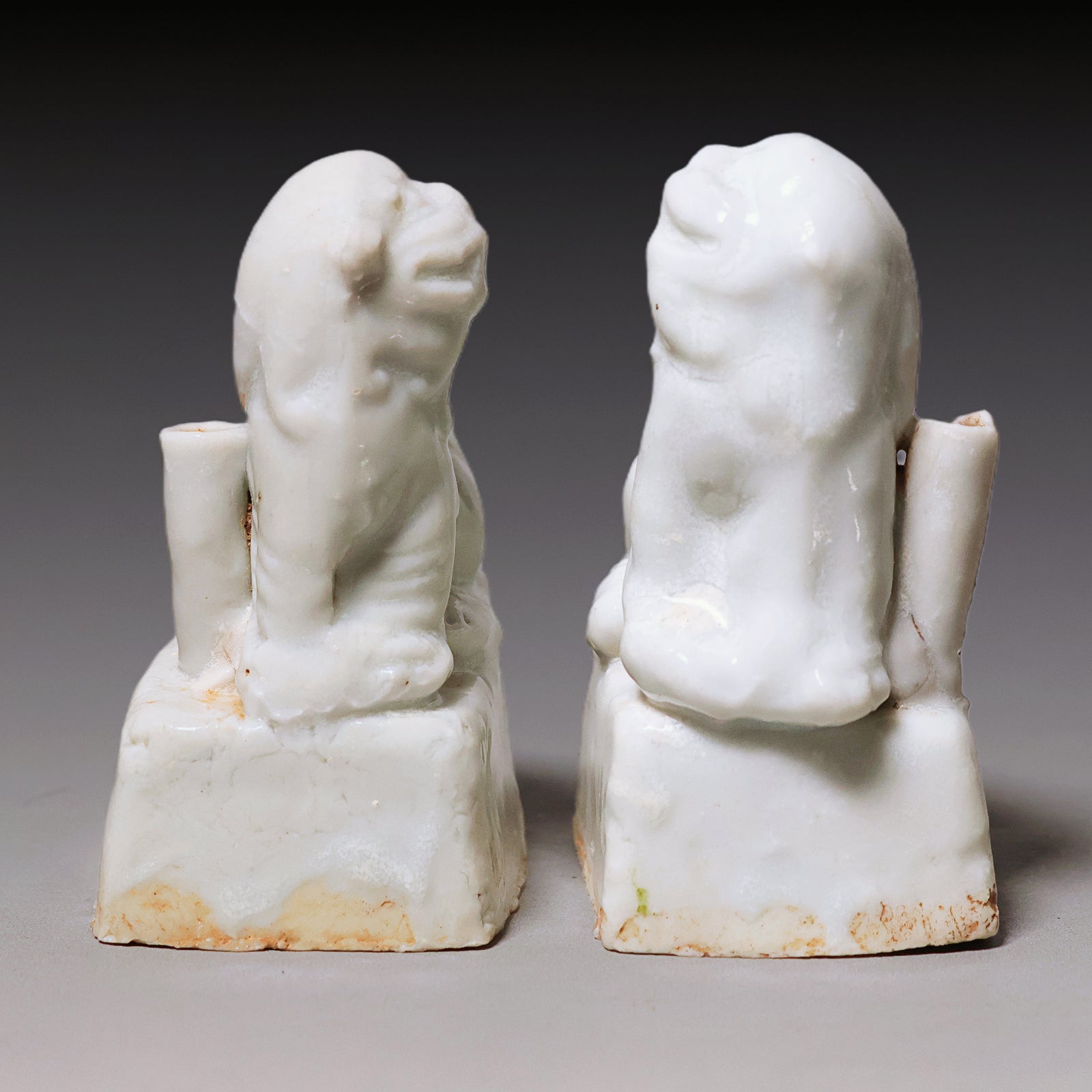 Ming Dynasty, Set of Three Miniature Incense Burners (Lions)