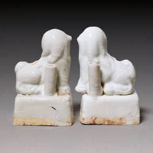 Ming Dynasty, Set of Three Miniature Incense Burners (Lions)