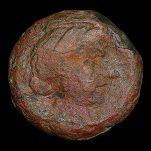 Ptolemaic Kingdom of Egypt, Queen Cleopatra VII, AE Diobol - 51 to 30 BCE - Ancient Egypt