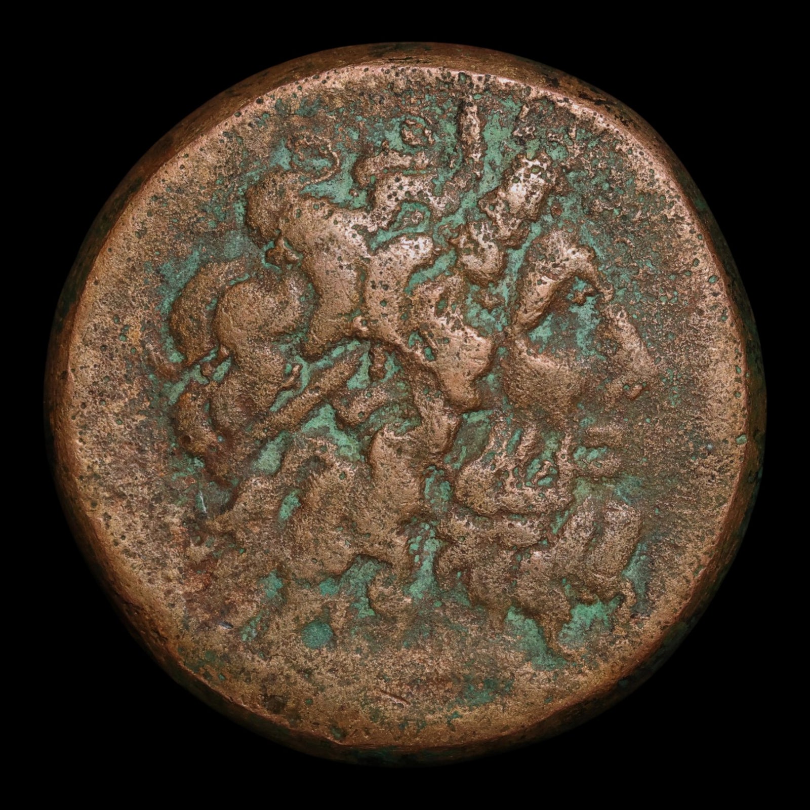 Ptolemaic Kingdom of Egypt, Ptolemy IV Philopator, AE Drachm, Zeus Ammon & Eagle - 222 to 205 BCE - Ancient Egypt