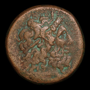Ptolemaic Kingdom of Egypt, Ptolemy IV Philopator, AE Drachm, Zeus Ammon & Eagle - 222 to 205 BCE - Ancient Egypt