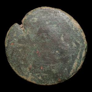 Sicily, City of Akragas, Punic Occupation, Countermarked AE Hemilitron - c. 405 to 392 BCE - Greek World