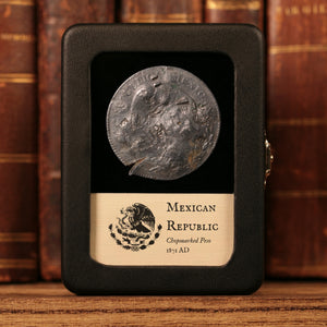 Mexico, AR 1 Peso with Chinese Chop Marks - 1871 CE - Mexico