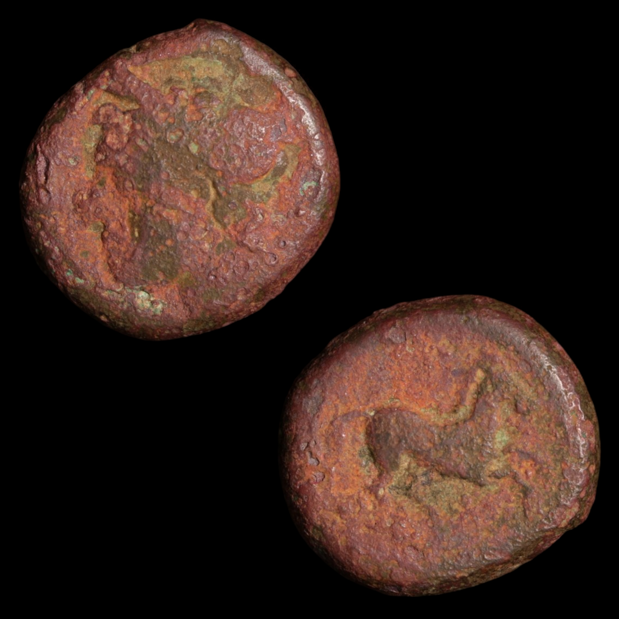 Carthage, Bronze Coin (4.76g, 16mm)- c. 350 to 250 BCE - Northern Africa - 8/30/23 Auction