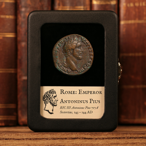 Rome, Antoninus Pius, Large AE Sestertius, Victory Reverse - 143 to 144 CE - Roman Empire