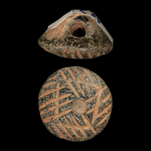 Mesopotamian Stone Seal Stamp, 15mm - c. 4000 – 3000 BCE - Western Mesopotamia - 10/4/23 Auction