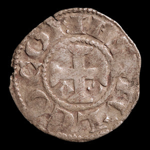 County of Anjou, Posthumous Issue of Fulk V, BI Denier - 1151 to 1204 CE - French States