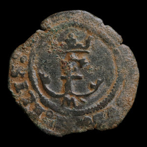 Spain, King Ferdinand V & Queen Isabella I, Billon 1 Blanca - 1497 to 1566 CE - Spain