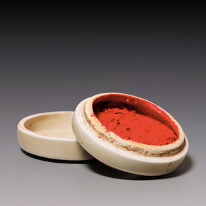 Qing Dynasty, Ceramic Ink Box for Stamp Seal