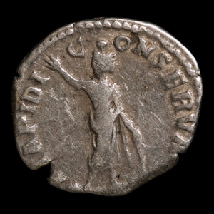Rome, Emperor Commodus, AR Denarius, Serapis (Sun God) - 191 to 192 CE - Roman Empire