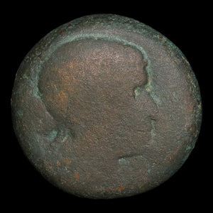 Ptolemaic Kingdom of Egypt, Queen Cleopatra VII, AE Diobol - 51 to 30 BCE - Ancient Egypt