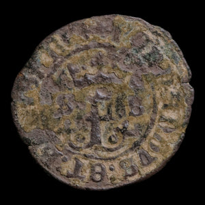 Spain, King Ferdinand V & Queen Isabella I, Billon 1 Blanca - 1497 to 1566 CE - Spain