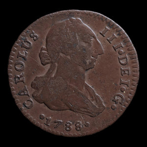 Spain, King Charles III, 1 Real, Seville Mint - 1788 CE - Spanish Empire