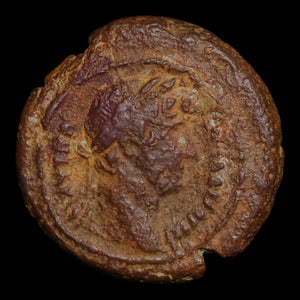 Egypt, Alexandria, Emperor Hadrian, AE Obol, Hermes-Thot (Very Rare Type) - 126 to 127 CE - Roman Provinces