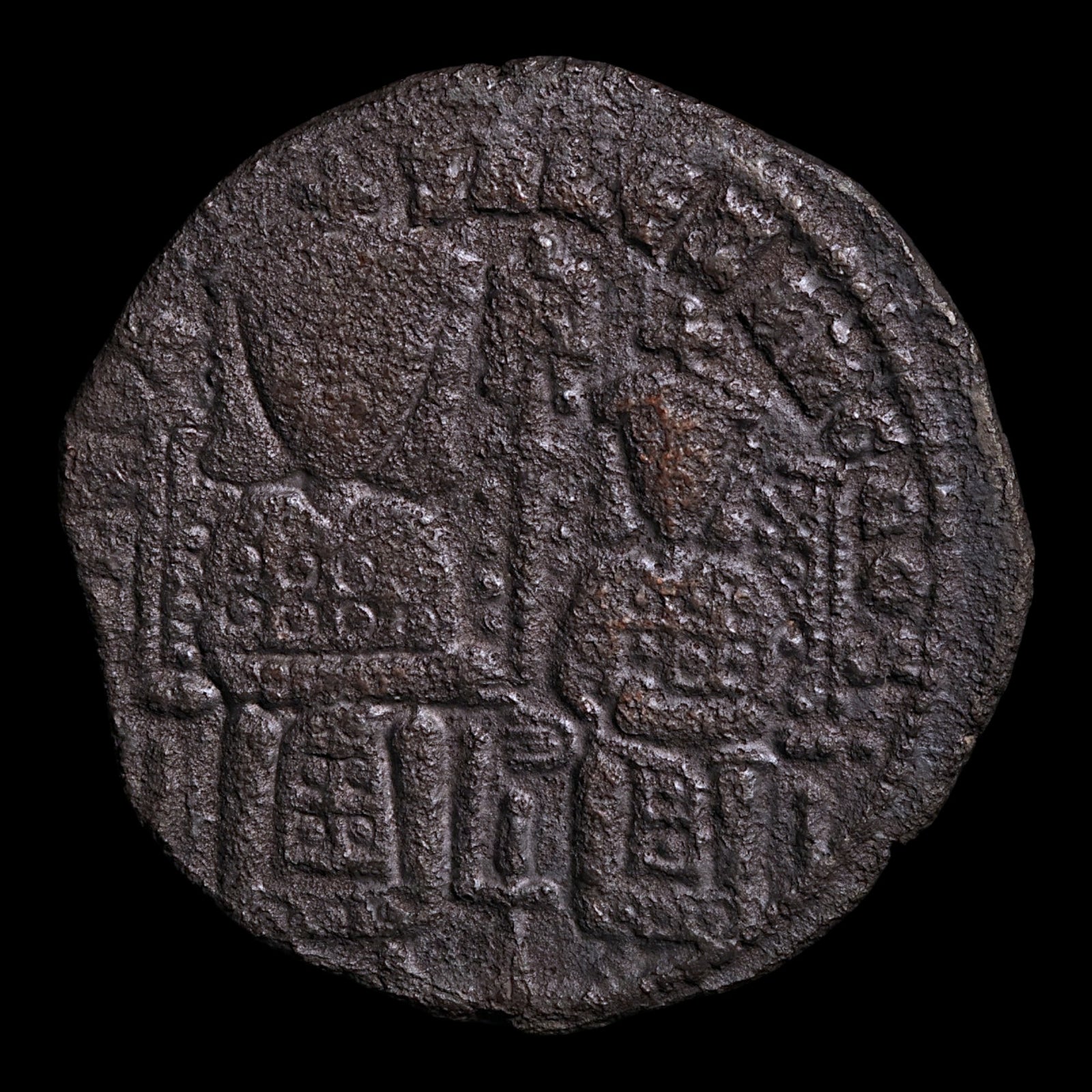 Byzantine Empire, Leo VI with Alexander, AE Follis - 886 to 912 CE - Byzantine Empire