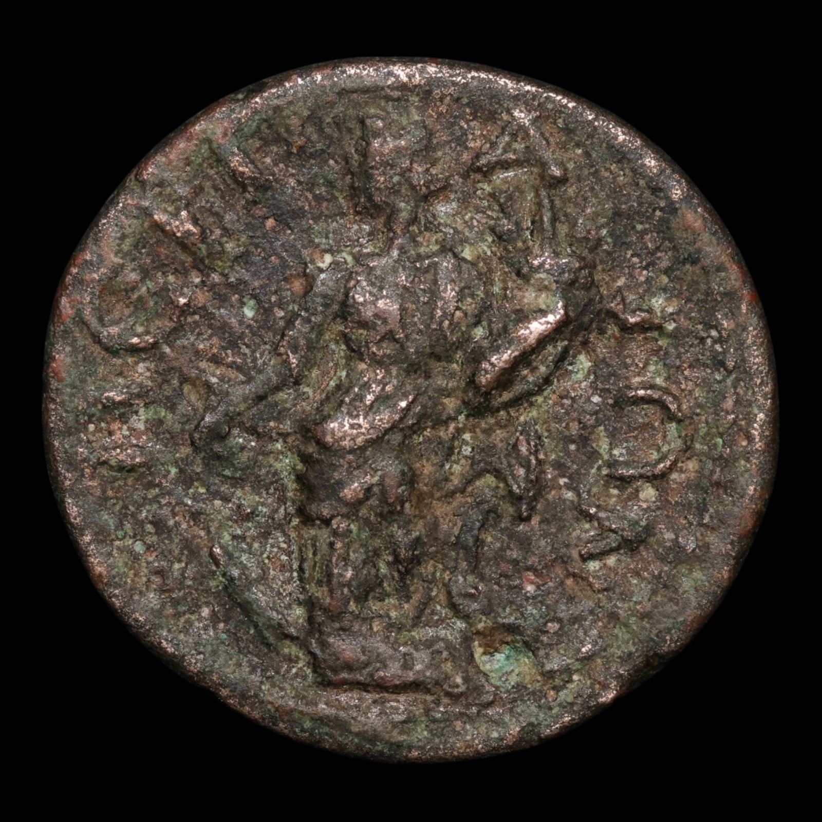 Pamphylia, Perge, Emperor Philip II, AE Unit, Tyche (Goddess of Luck) - c. 244 to 249 CE - Roman Provinces