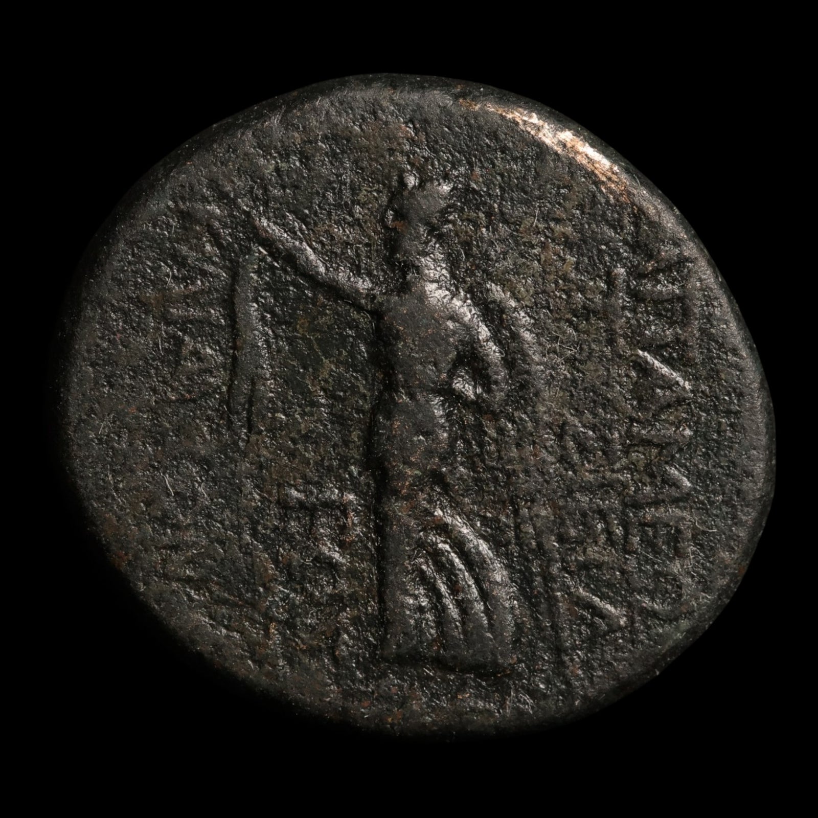 Syria, Apamea, Time of the Second Triumvirate, AE Unit, Athena & Nike - 38 to 37 BCE - Roman Provinces